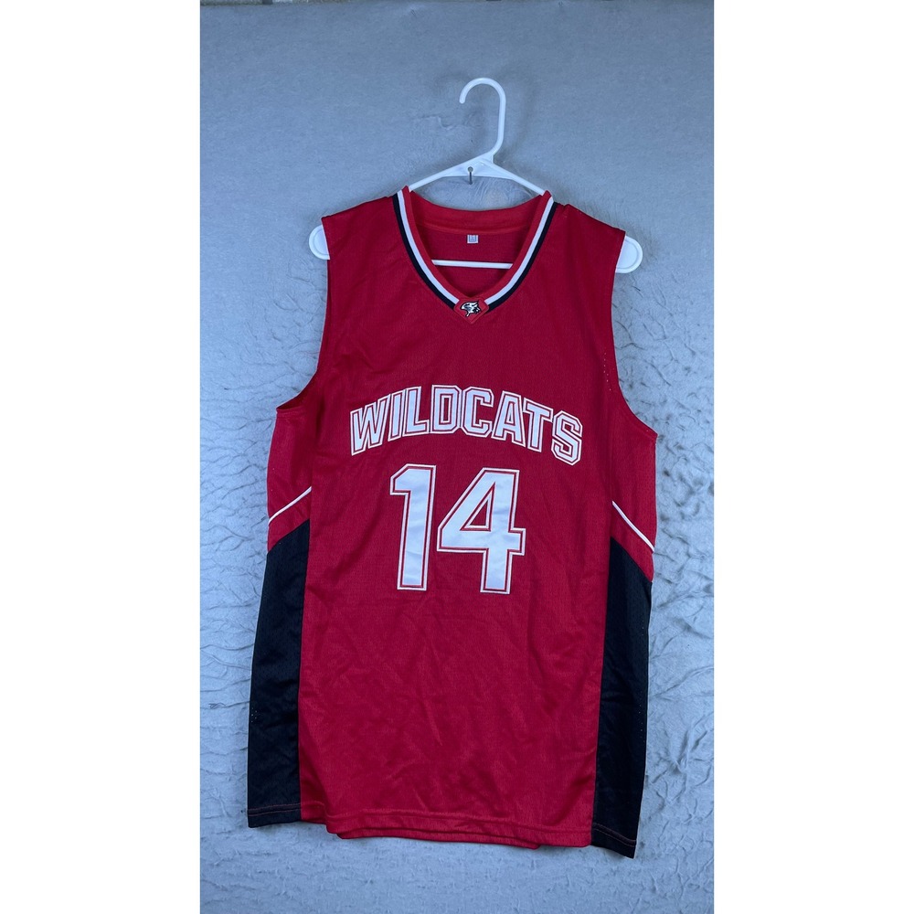 Unbranded Wildcats Basketball Jersey Mens Small Red Excellent Bolton 14 Mesh